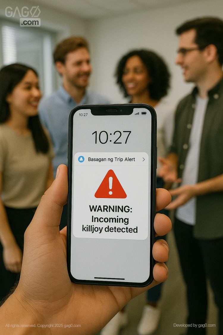 Basagan ng Trip Alert warning incoming killjoy detected