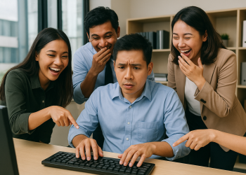 officemates-funny- keyboard-prank